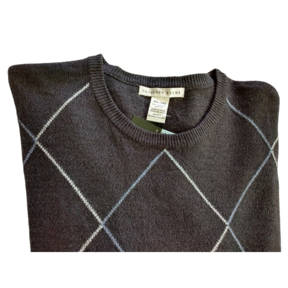 Geoffrey Beene Argyle  Sweater NWT XXL - Picture 3 of 10